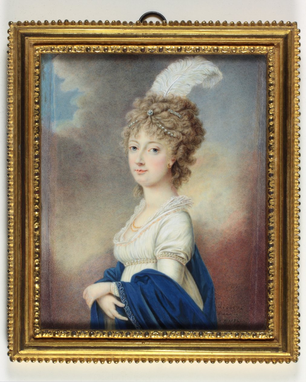Marie-Therese-Charlotte, hertuginne av Angouleme (emalje) av Le Chevalier De Beaumont