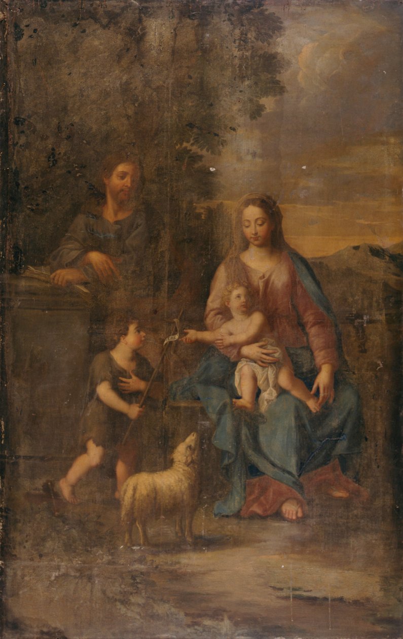Hellig familie av Le Dominiquin
