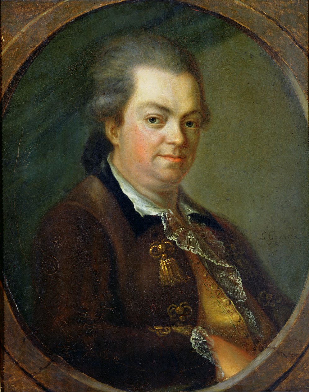 Portrett antas å være grev Alessandro di Cagliostro (1743-95) 1778 av Le Gay