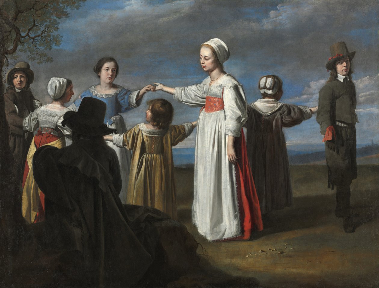 Barn som danser, ca. 1650. av Le Nain