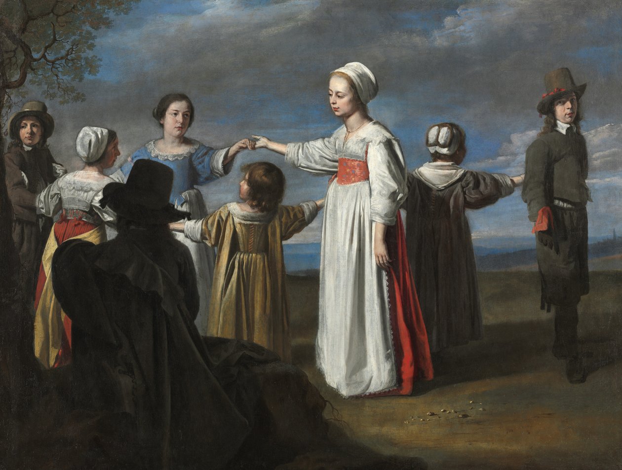 Barn som danser, ca.1650 av Le Nain Brothers