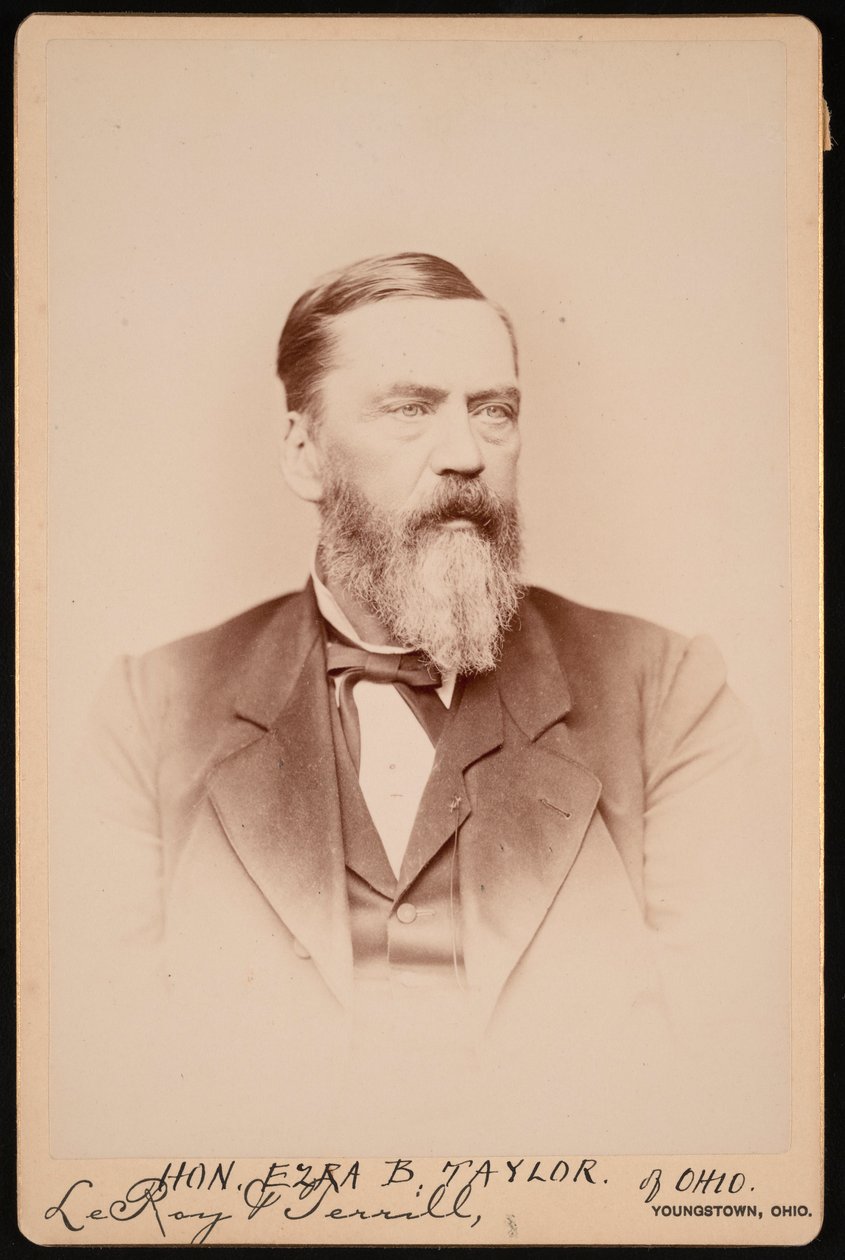 Portrett av Ezra Booth Taylor 1823-1912, før 1896. av Le Roy and Terrill
