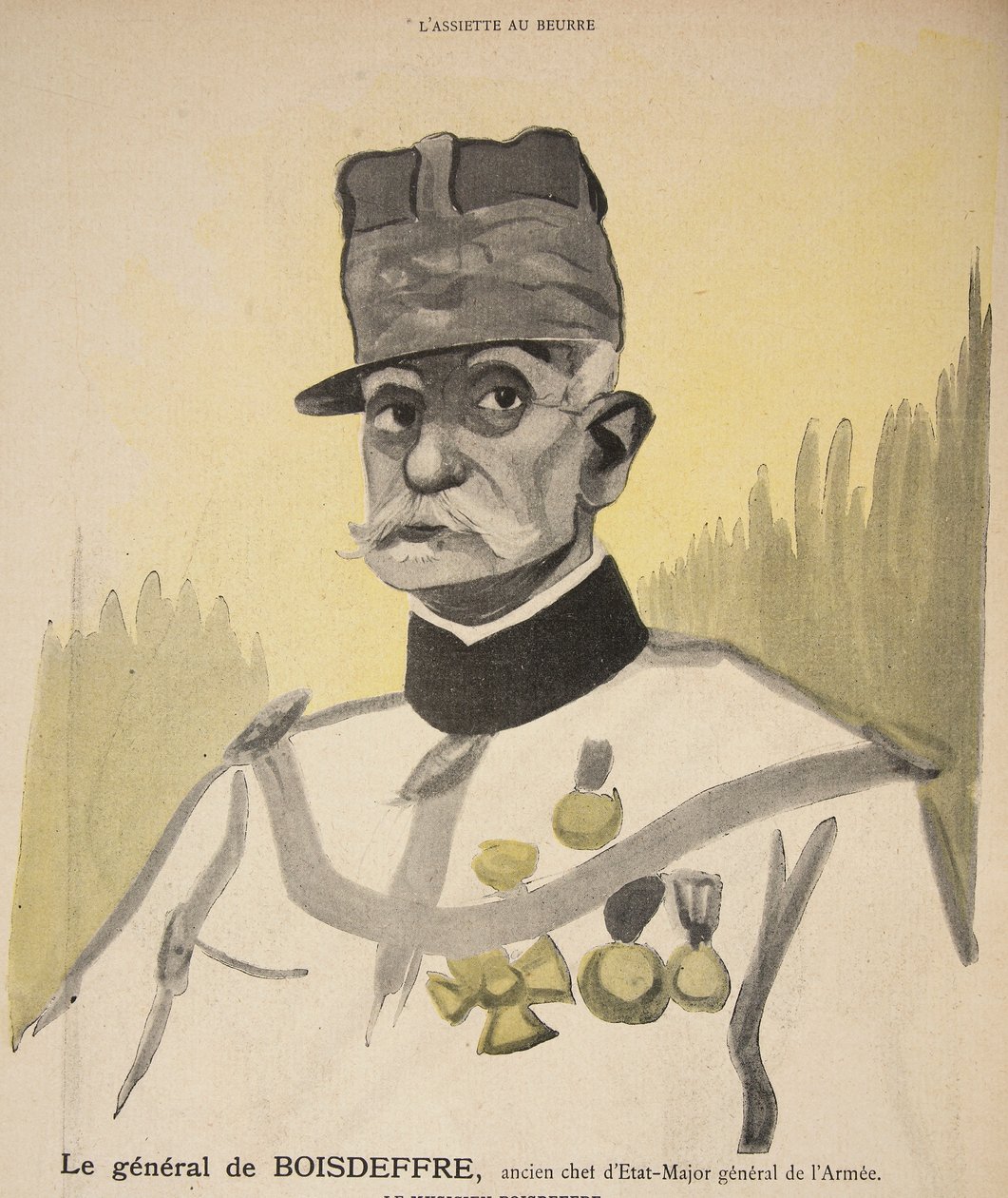 General Boisdeffre, tidligere sjef for forsvarsstaben, illustrasjon fra 