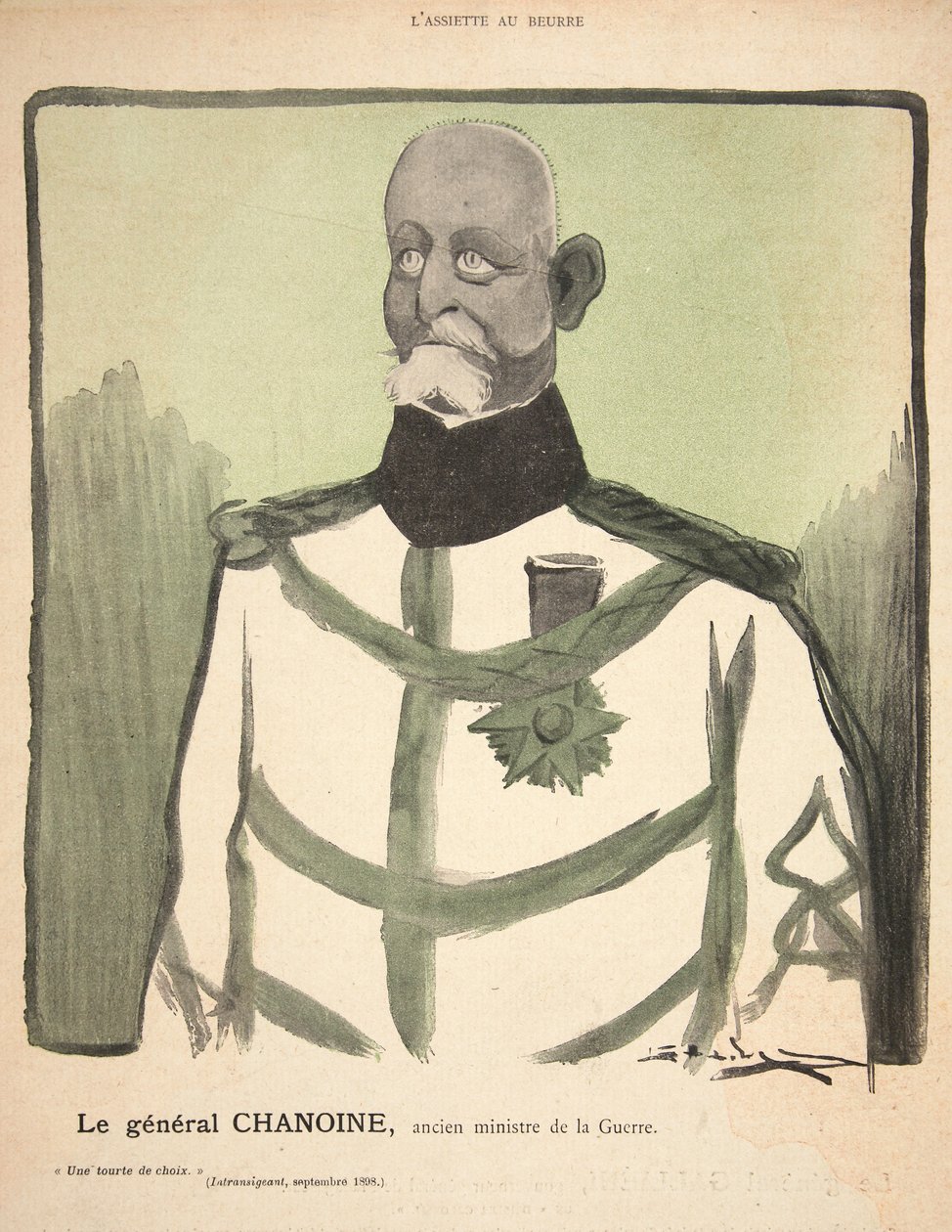 General Chanoine, tidligere krigsminister, illustrasjon fra 