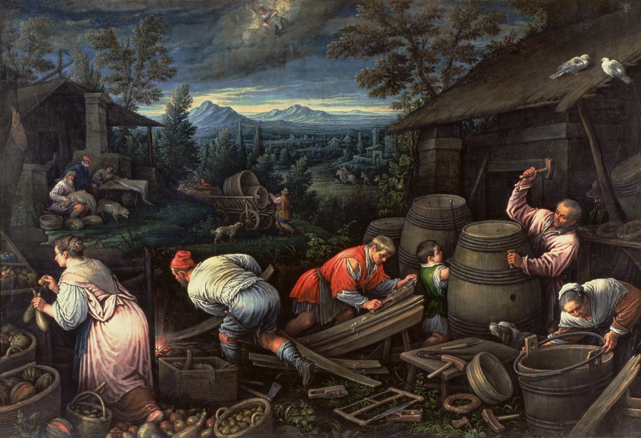 august, 1595-1600 av Leandro da Ponte Bassano