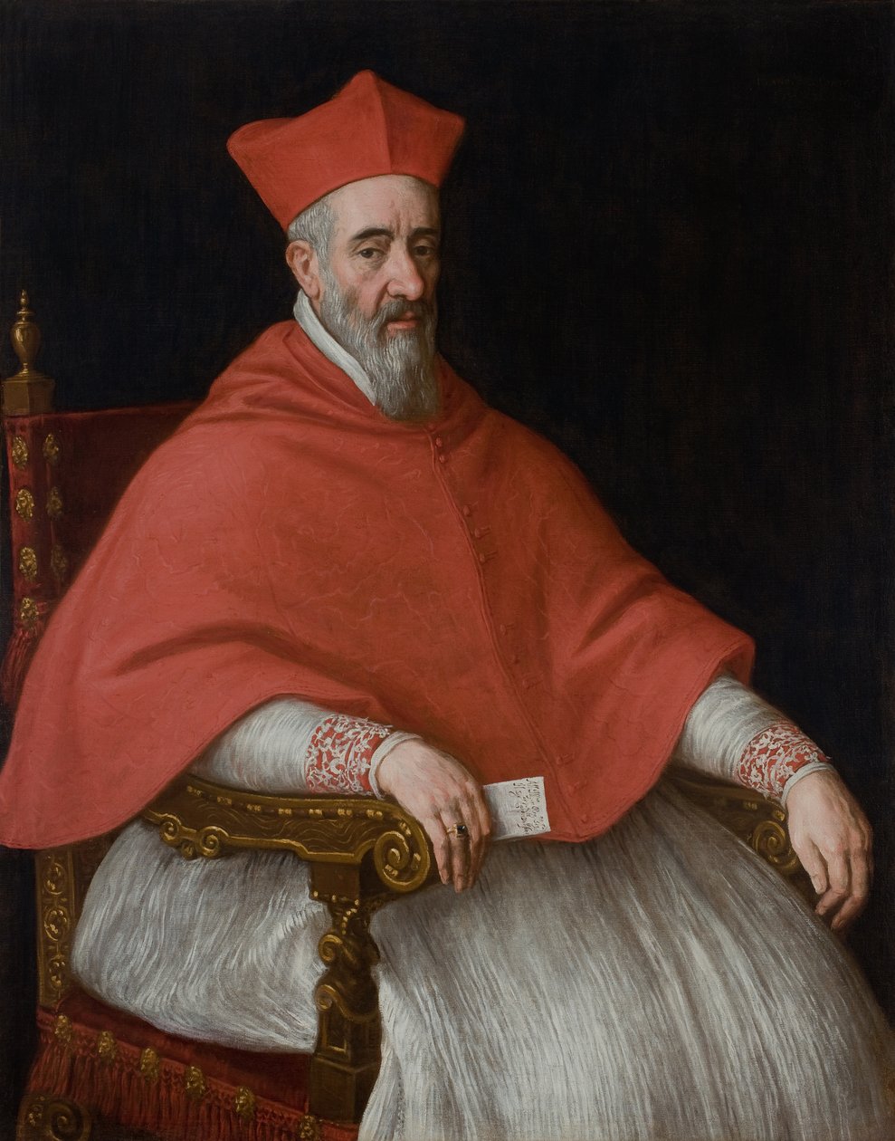Portrett av en kardinal Giovanni Dolfin 1545-1622 av Leandro Bassano