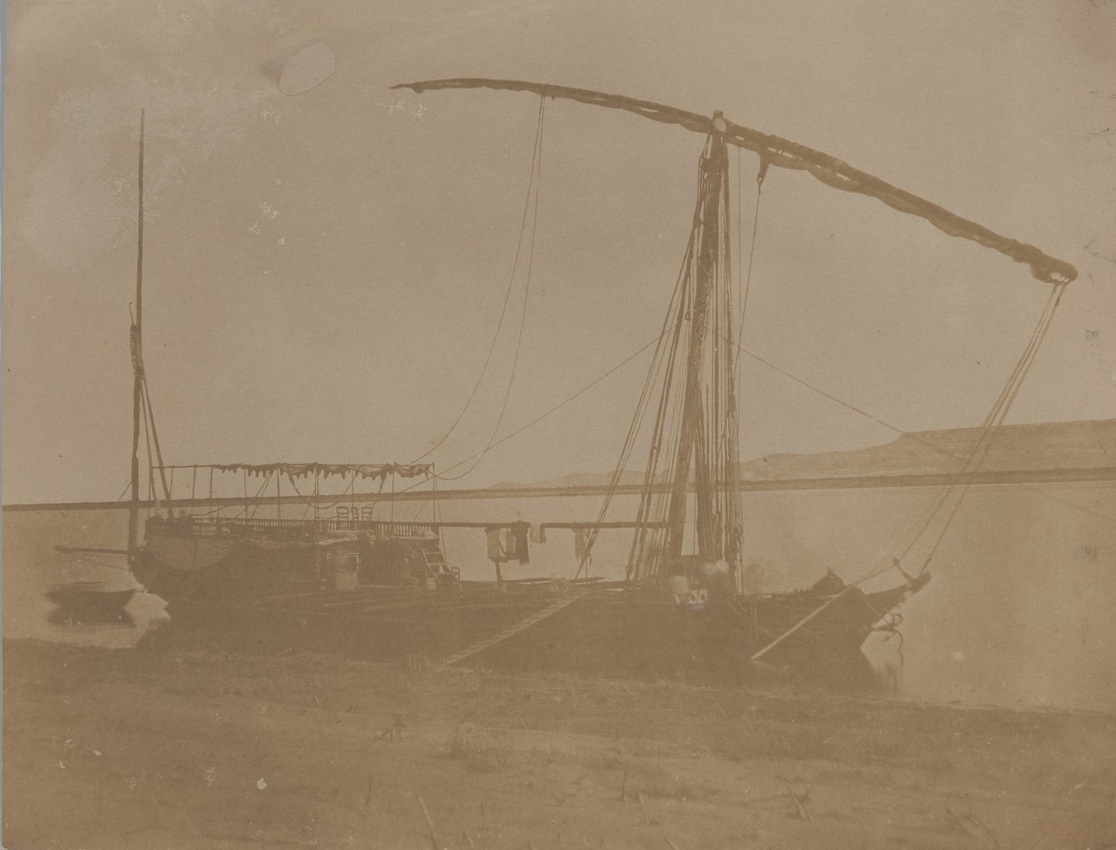 Nilebåt, Egypt, 1851. av Leavitt Hunt.