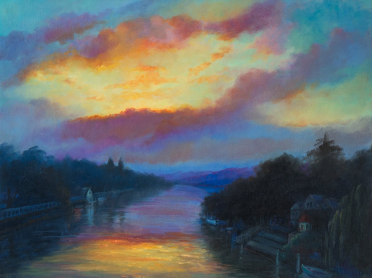 Eel Pie Island Sunrise, 2017, av Lee Campbell