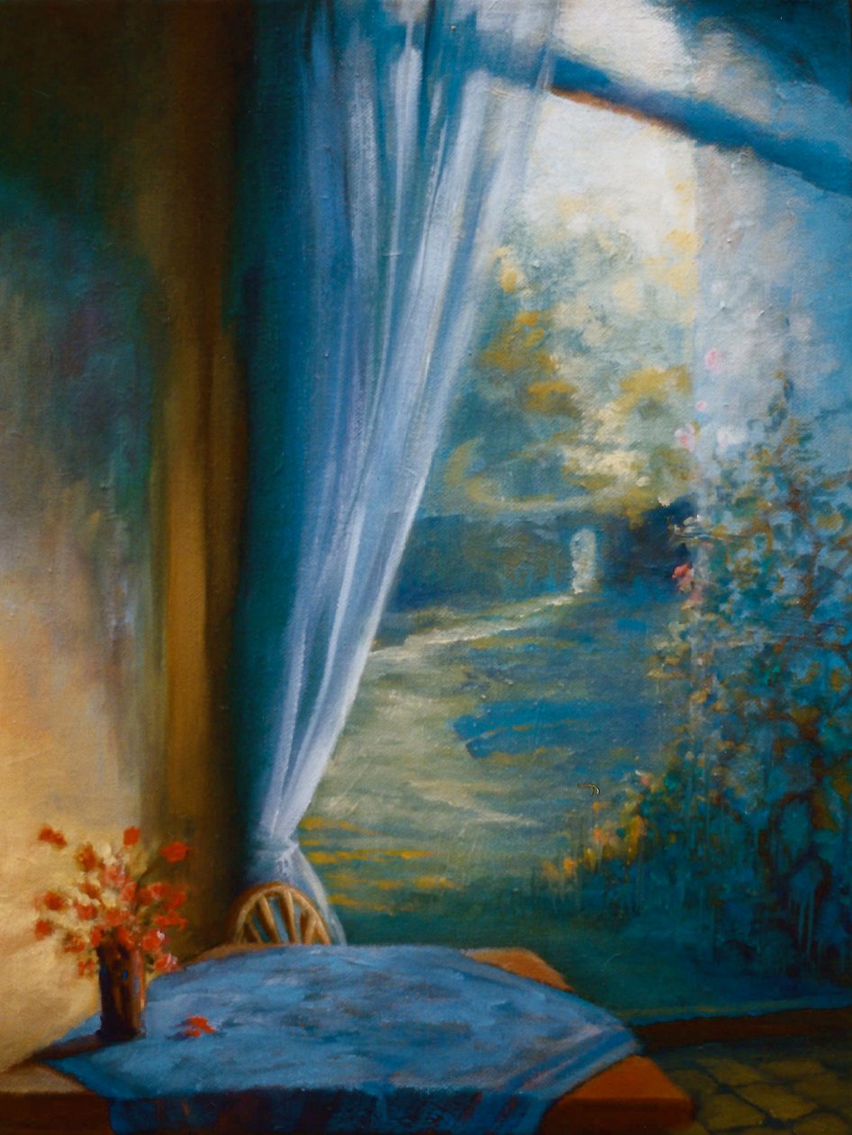 Summer Shadows, 1999 (olje på papir) av Lee Campbell