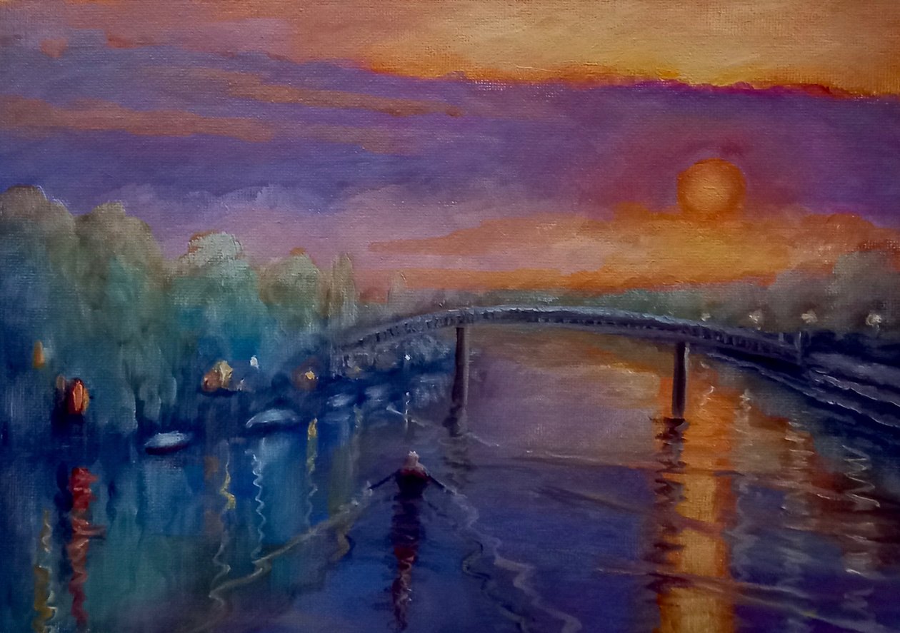 Eel Pie Island Vinter, 2021 av Lee Campbell