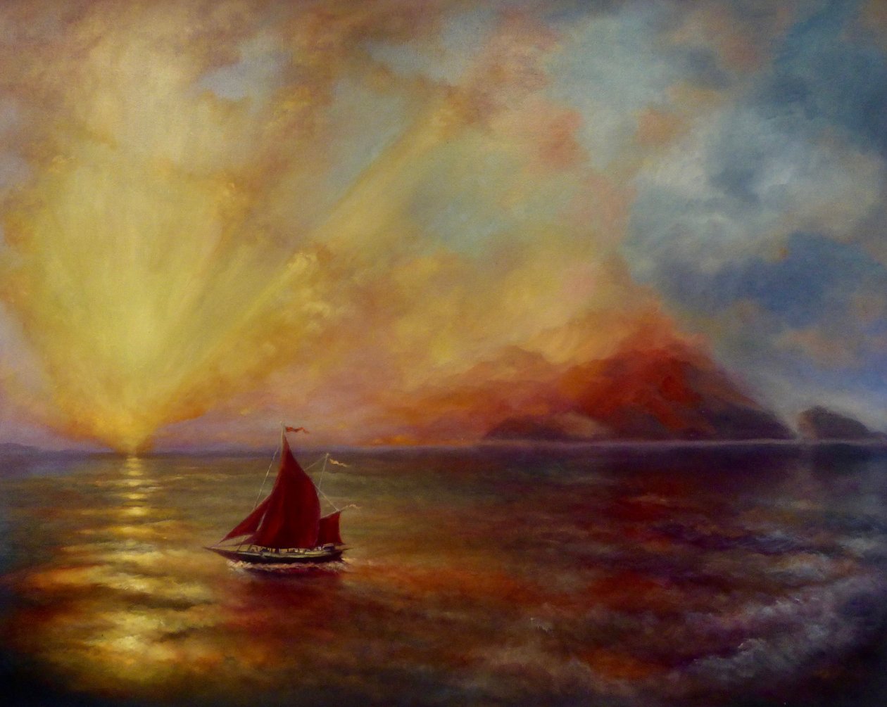 Homeward Bound, 2023 (olje på lerret) av Lee Campbell