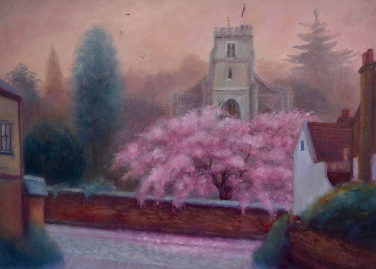 St Marys Spring, 2019, (olje på lin) av Lee Campbell