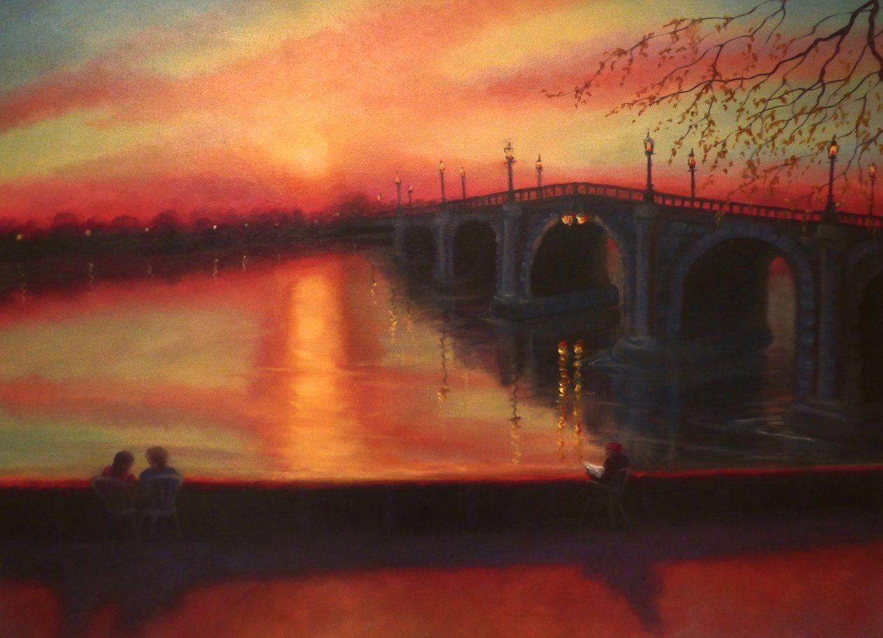 Tidevannstabeller Richmond Bridge Sunset, 2022 av Lee Campbell