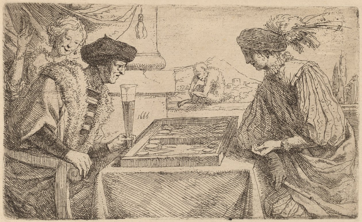 Brettspillerne av Leendert van der Cooghen