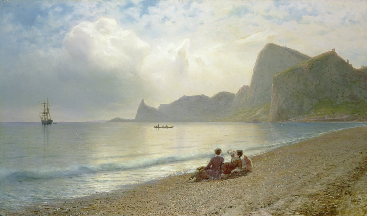 På stranden, 1884 av Lef Feliksovich Lagorio
