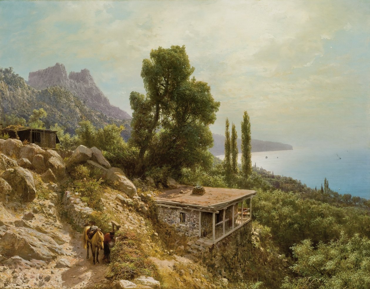 Nær Ay-Petri på Krim, 1890 av Lef Feliksovich Lagorio