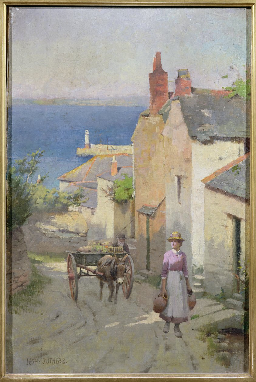 Newlyn fra bunnen av Adit Lane, 1886-94 av Leghe Suthers