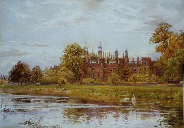 Eton College fra elven av Leigh Sampson