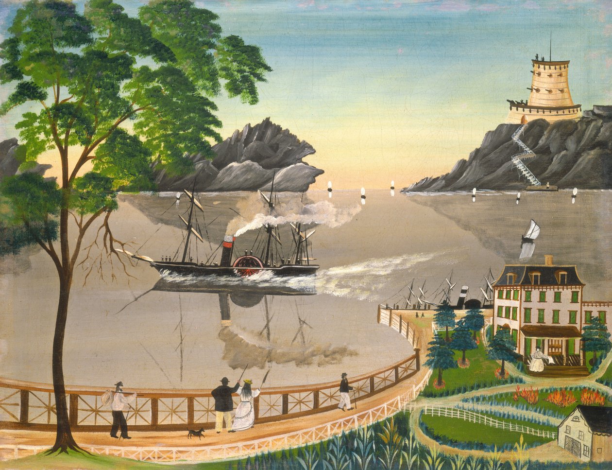 U.S. Mail Boat, 1855 eller senere. av Leila Bauman