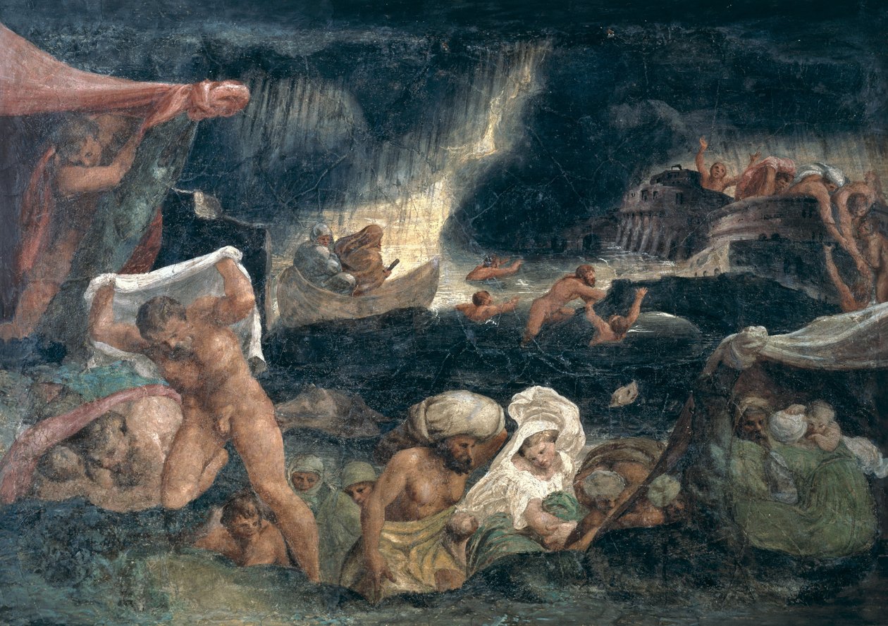 Syndfloden av Lelio Orsi da Novellara