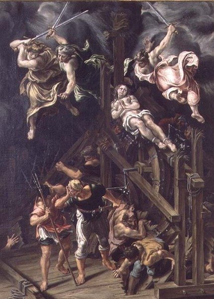 St. Katarinas martyrium av Lelio Orsi da Novellara