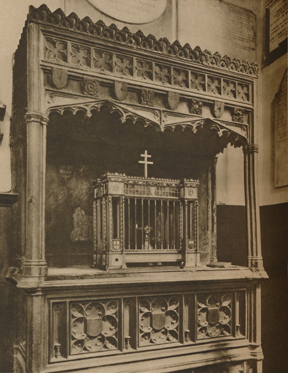 Stadig brennende lampe for vedlikehold av Toc H i Allhallows, Barking, c1935. av Lemere