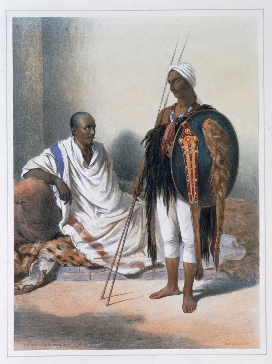 Abessinisk prest og kriger, 1848 av Lemoine