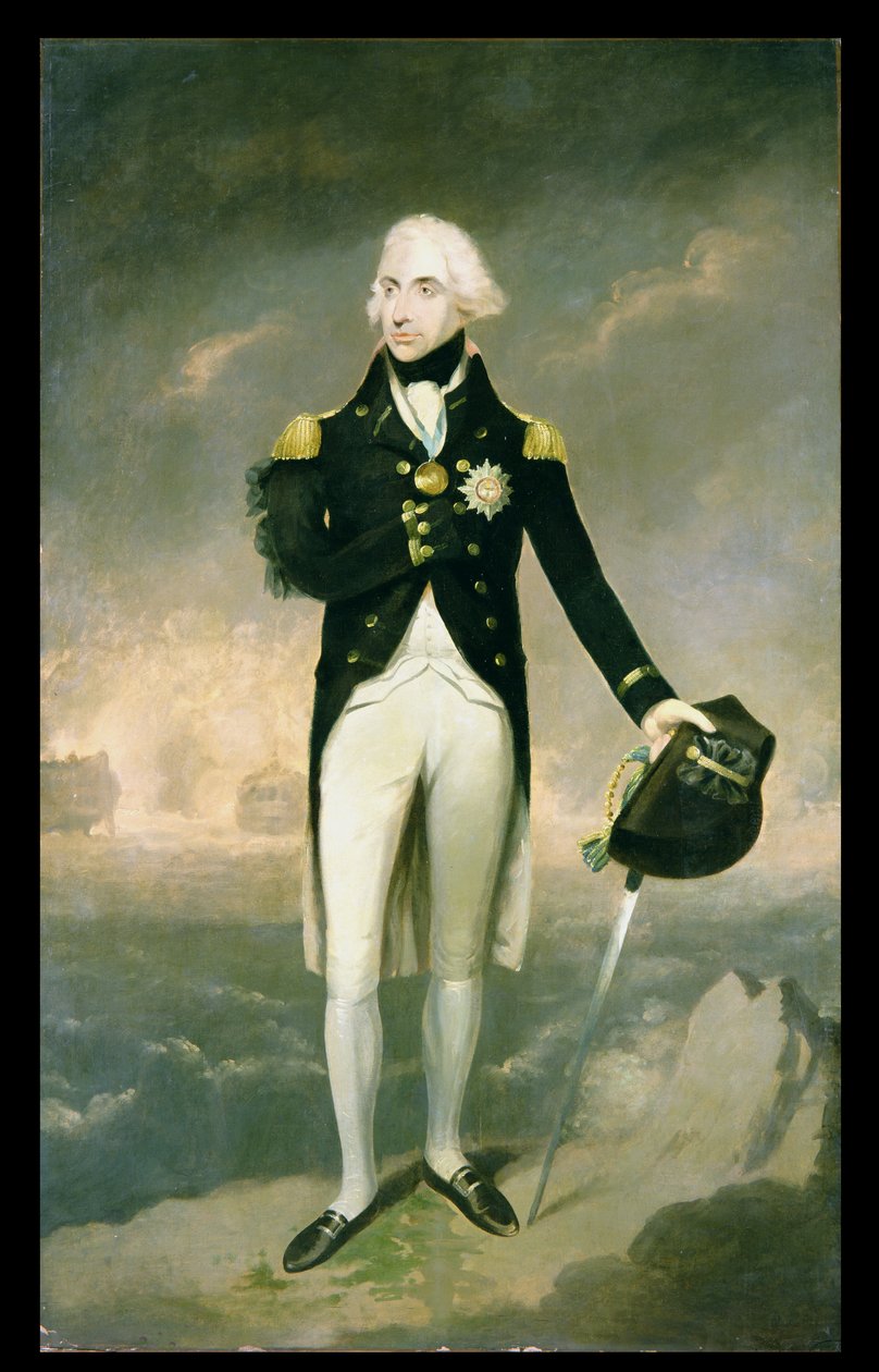 Portrett av Lord Nelson med Santa Cruz bortenfor av Lemuel Francis Abbott