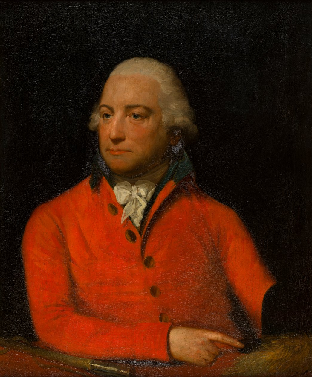 Portrett av George Forester fra Willey, Shropshire, ca. 1780-1802 (olje på lerret) av Lemuel Francis (after) Abbott