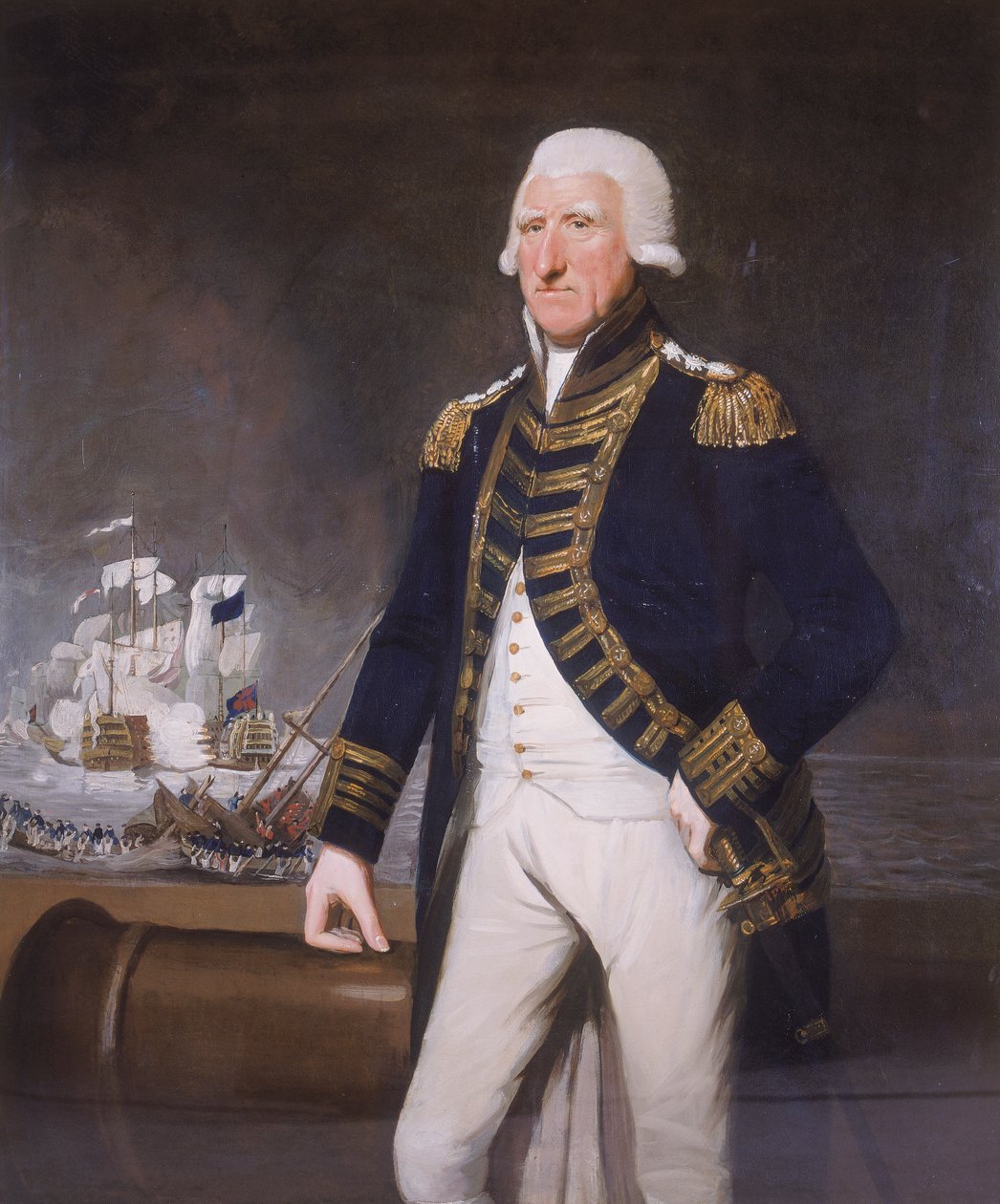 Samuel, First Viscount Hood, c1794 av Lemuel Francis Abbot