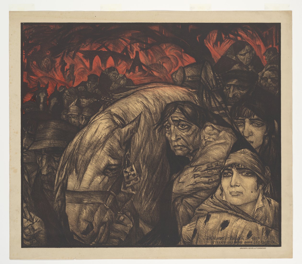 Flyturen fra Belgia (original tittel på objektet) av Leo Gestel (signed by artist)