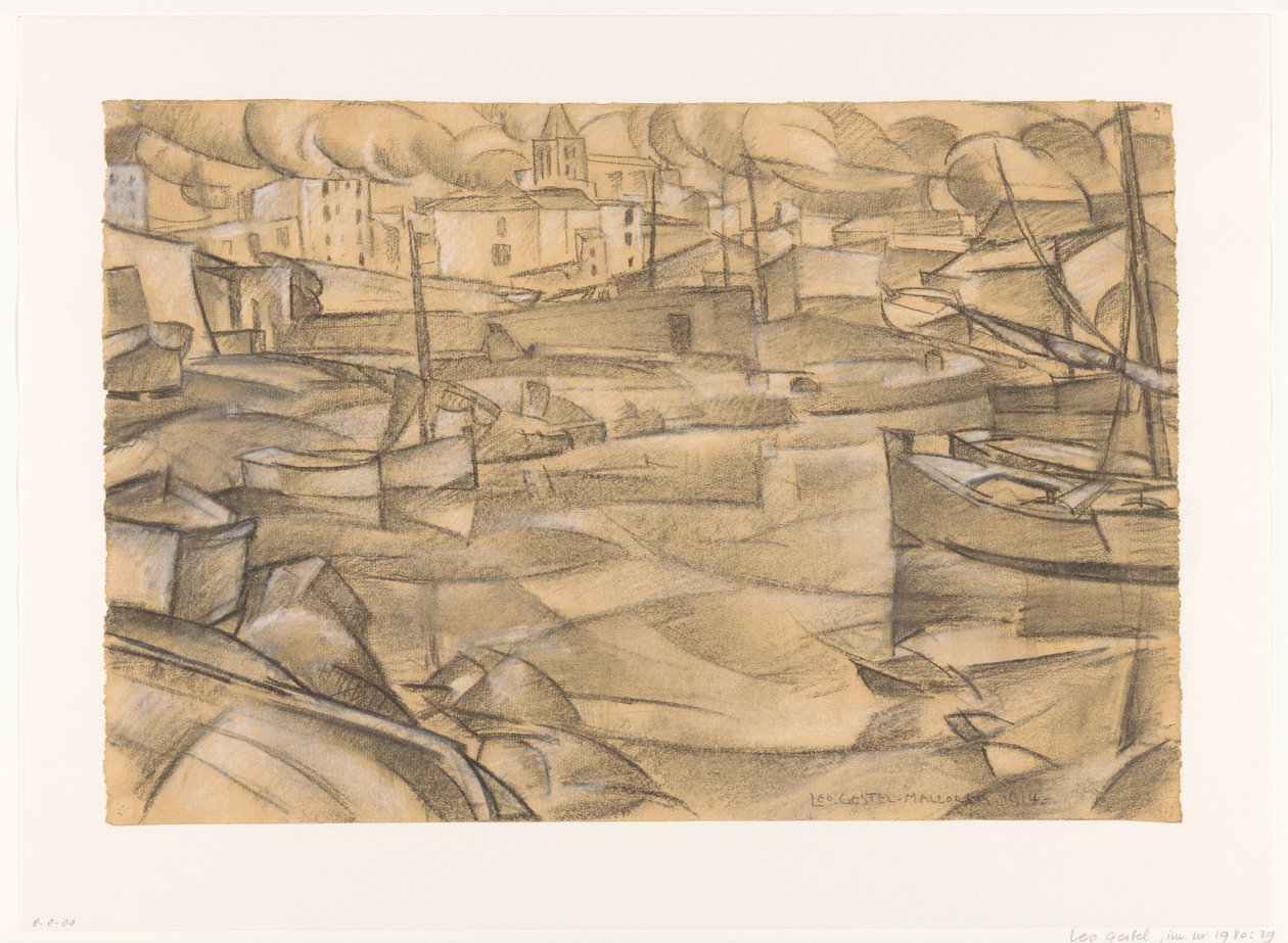 Mallorca - 1914 (original tittel på objekt) av Leo Gestel (signed by artist)