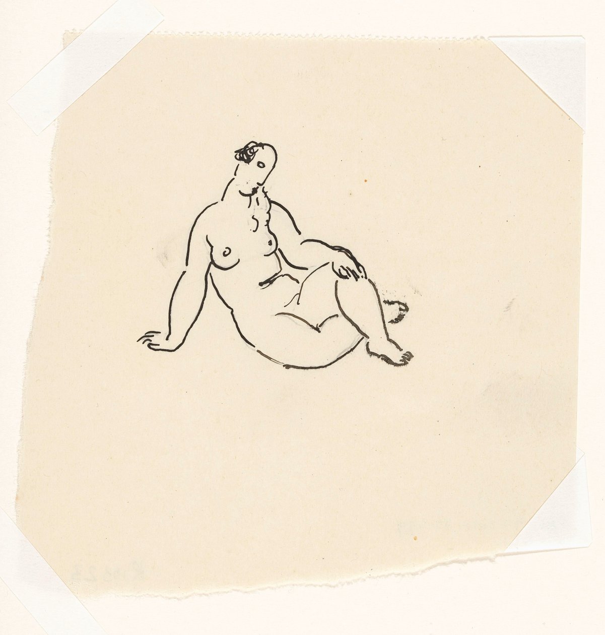 Bader (skisse) av Leo Gestel