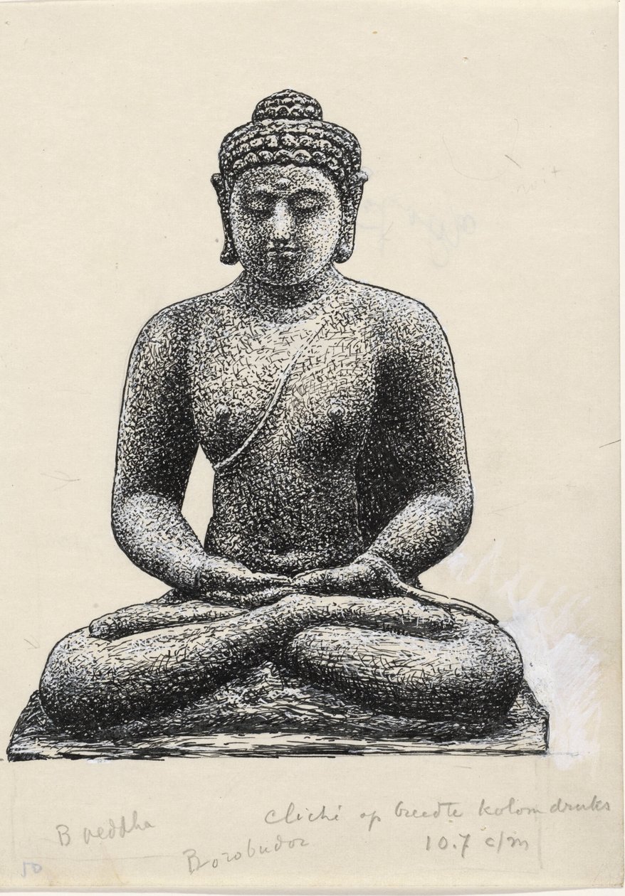 Buddha på Borobudur av Leo Gestel
