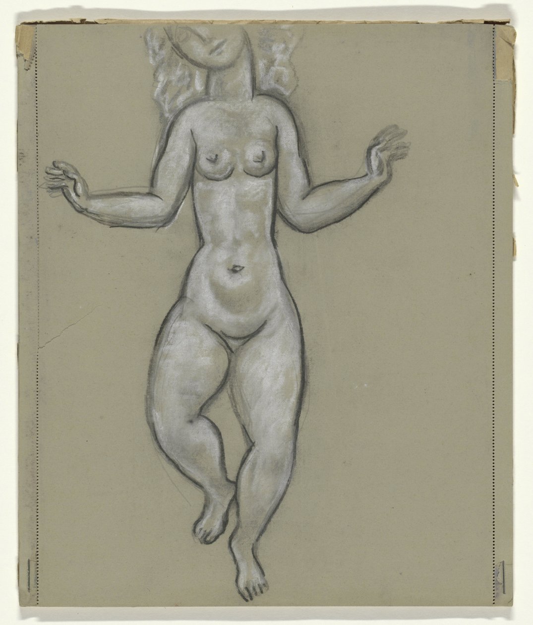 Dansende naken kvinne av Leo Gestel