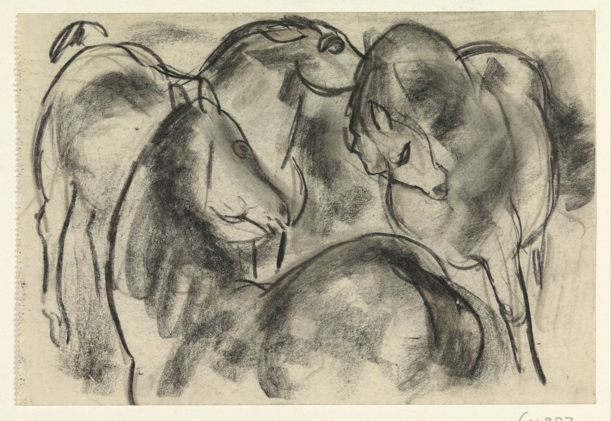 Tre hester av Leo Gestel