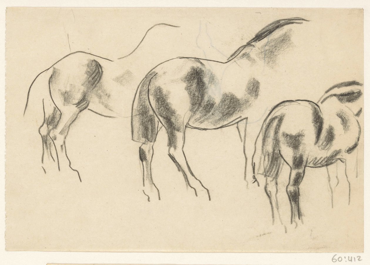 Tre hester av Leo Gestel