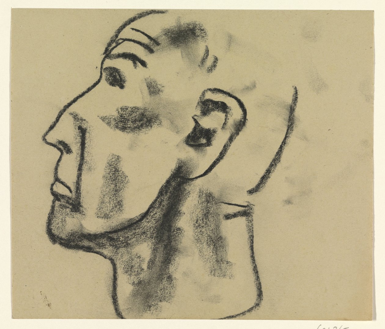 mannlig hode av Leo Gestel
