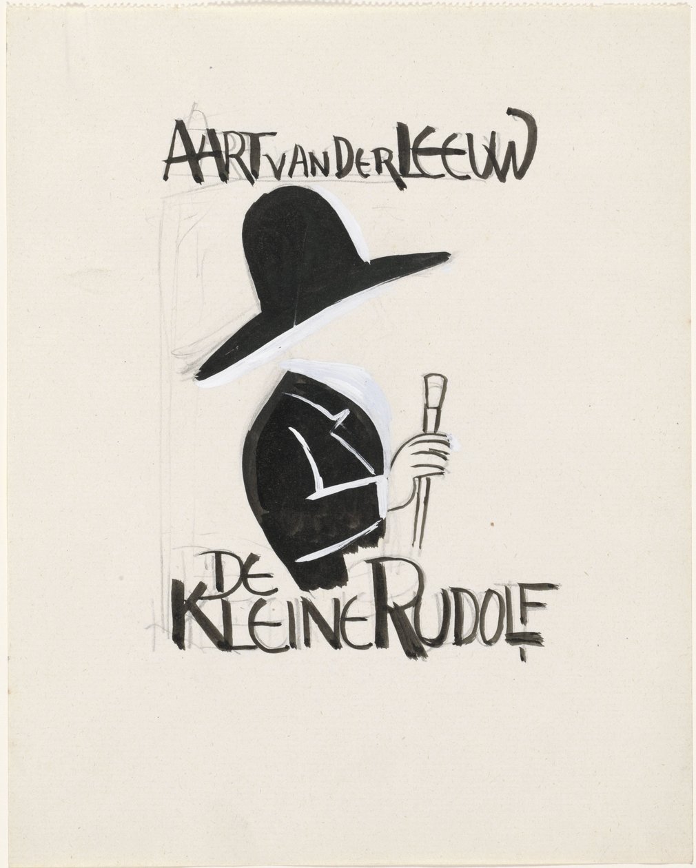 Design for en binding for: Aart van der Leeuw, Den lille Rudolf, 1930 av Leo Gestel