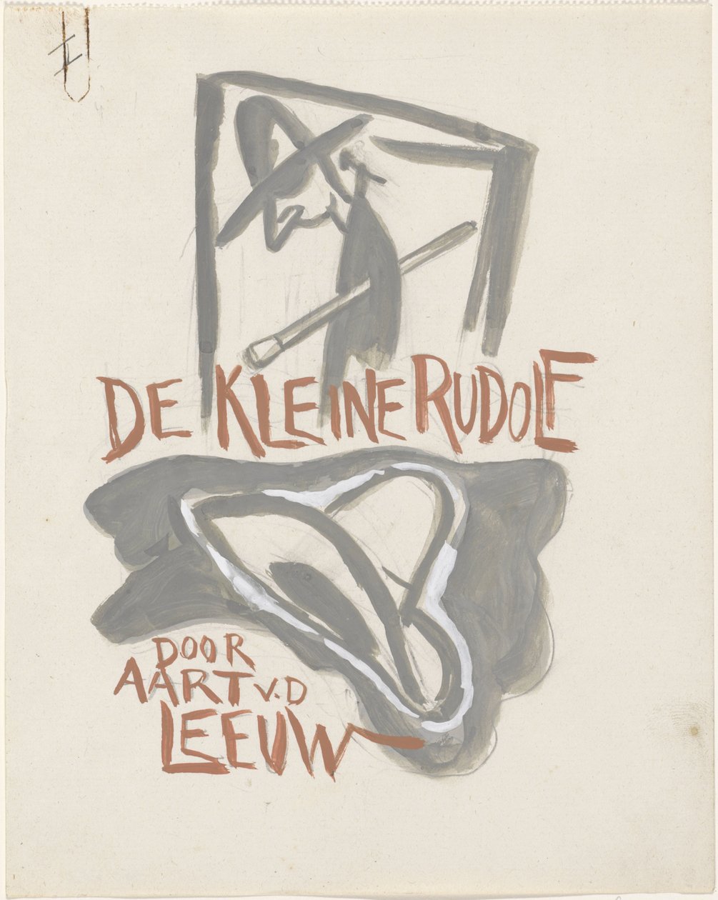 Design for en binding for: Aart van der Leeuw, Den lille Rudolf, 1930 av Leo Gestel