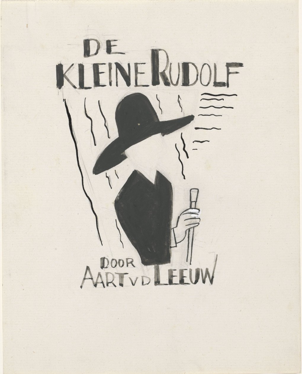 Design for en bokbinding for: Aart van der Leeuw, De kleine Rudolf, 1930 av Leo Gestel