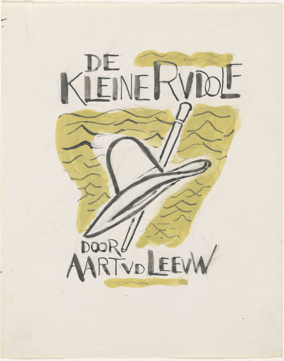 Design for en binding for: Aart van der Leeuw, Den lille Rudolf, 1930 av Leo Gestel