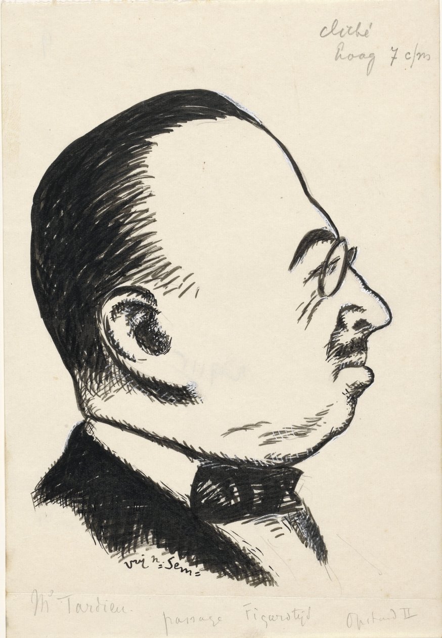 Portrett av André Tardieu av Leo Gestel