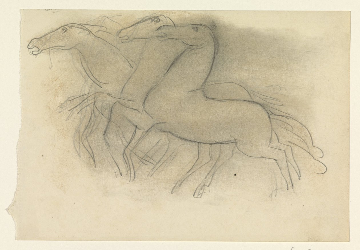 Løpende hester av Leo Gestel