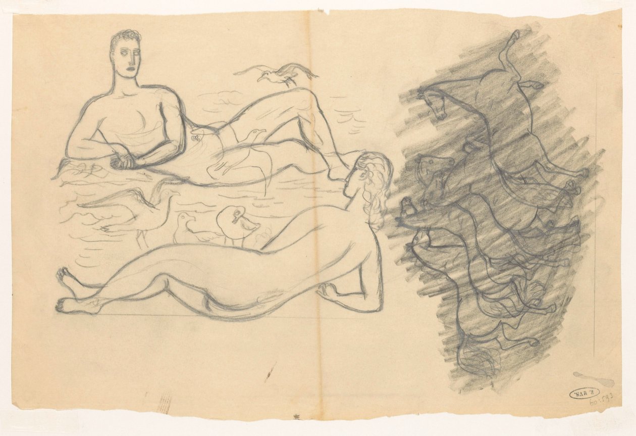 Fem hester av Leo Gestel