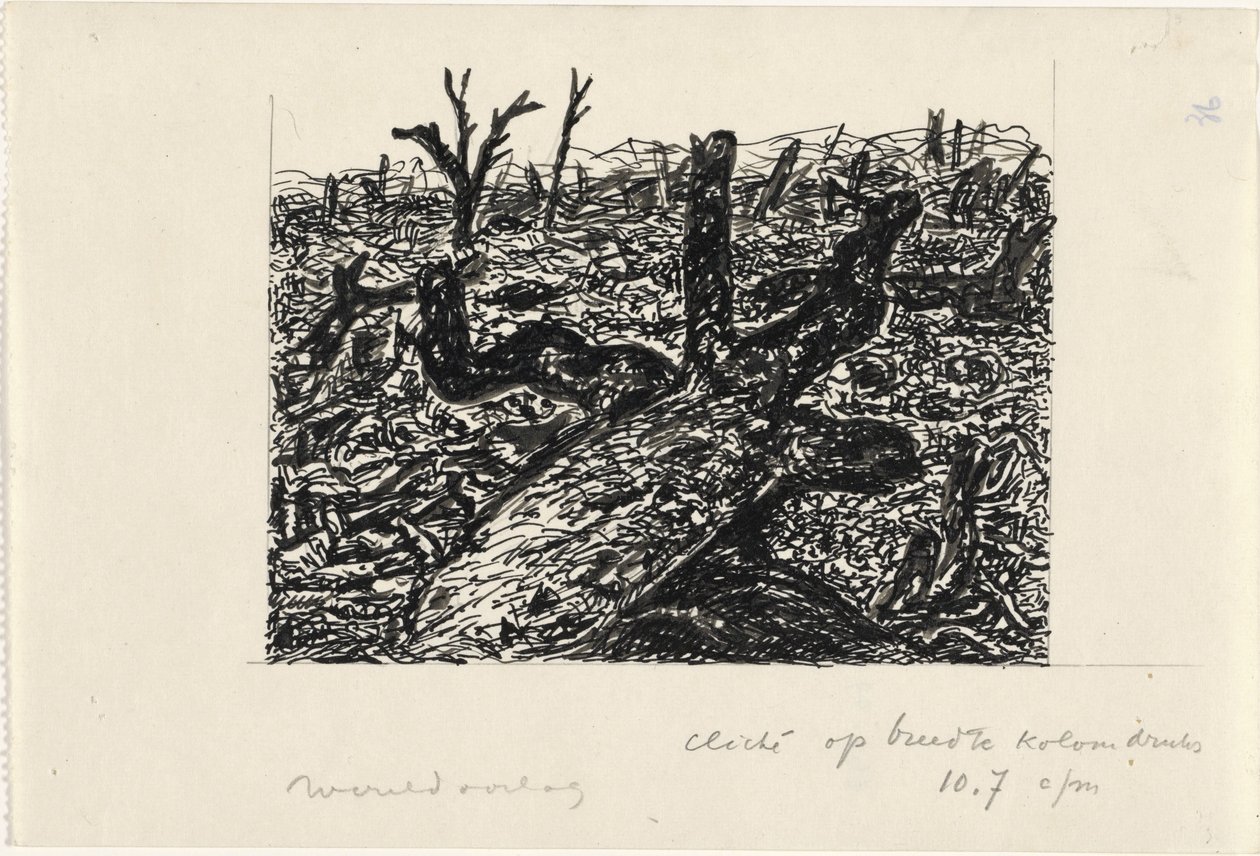 Verdenskrig (tittel på objekt) av Leo Gestel