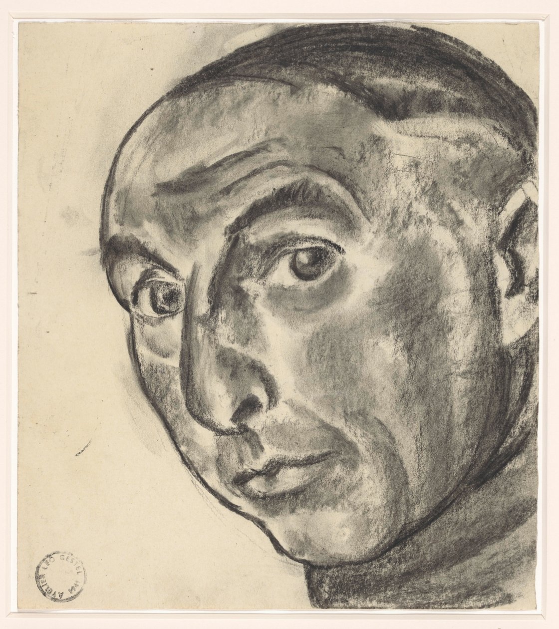 Selvportrett av Leo Gestel