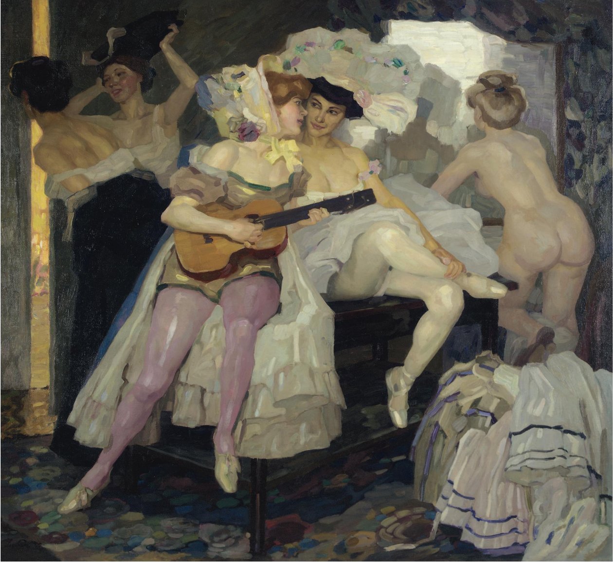 Bak kulissene, 1905 av Leo Putz