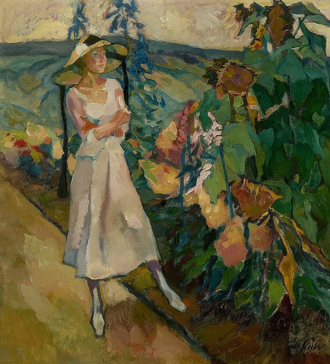 Gautinger Garten. 1920 av Leo Putz