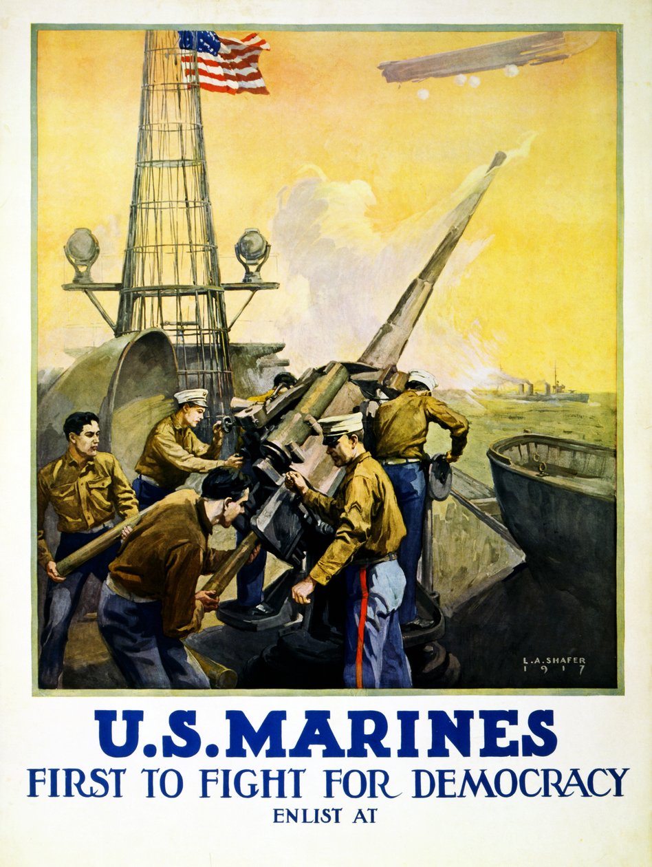 LUS. Marinesoldater, 1917 av Leon Alaric Shafer
